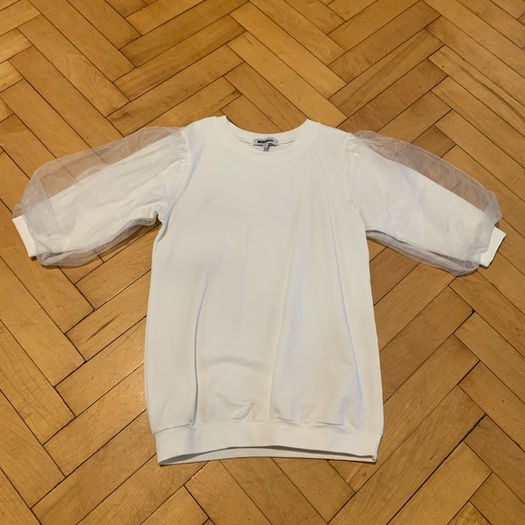 Cream puff sleeve dress - Picture 2 of 6